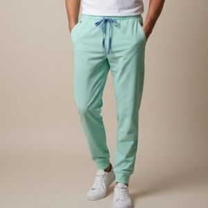 NWT Figs Tansen Scrub Jogger Pants Men's Medical Breathable light Aqua Green L.